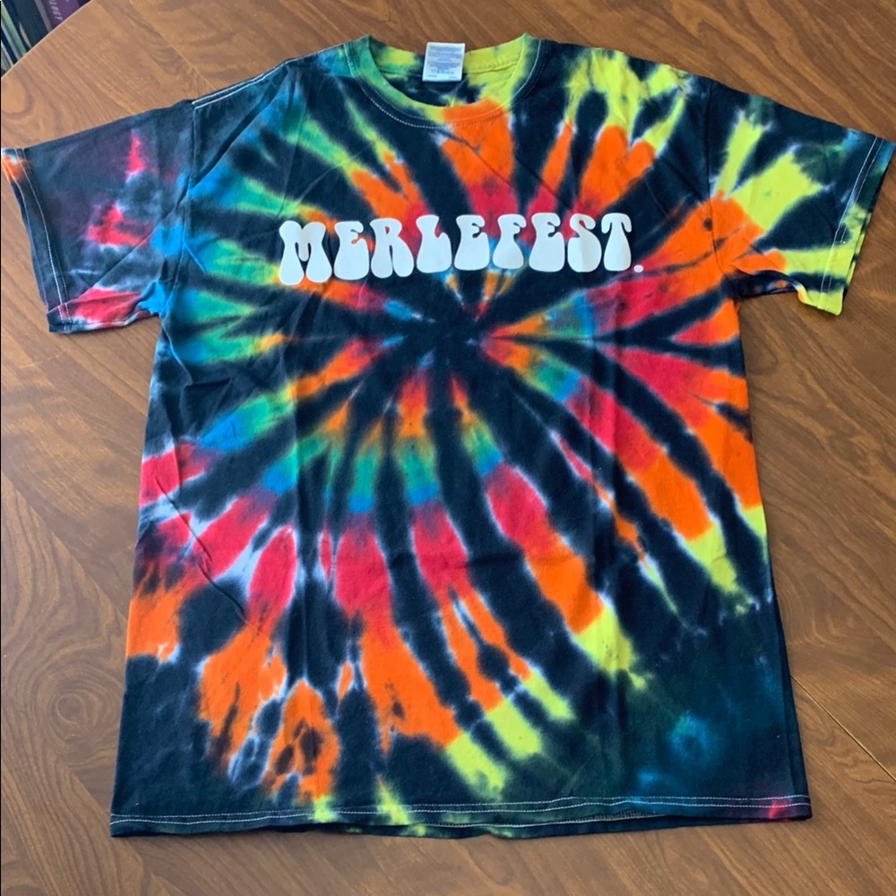 Merlefest Tie Dye Shirt Like New M